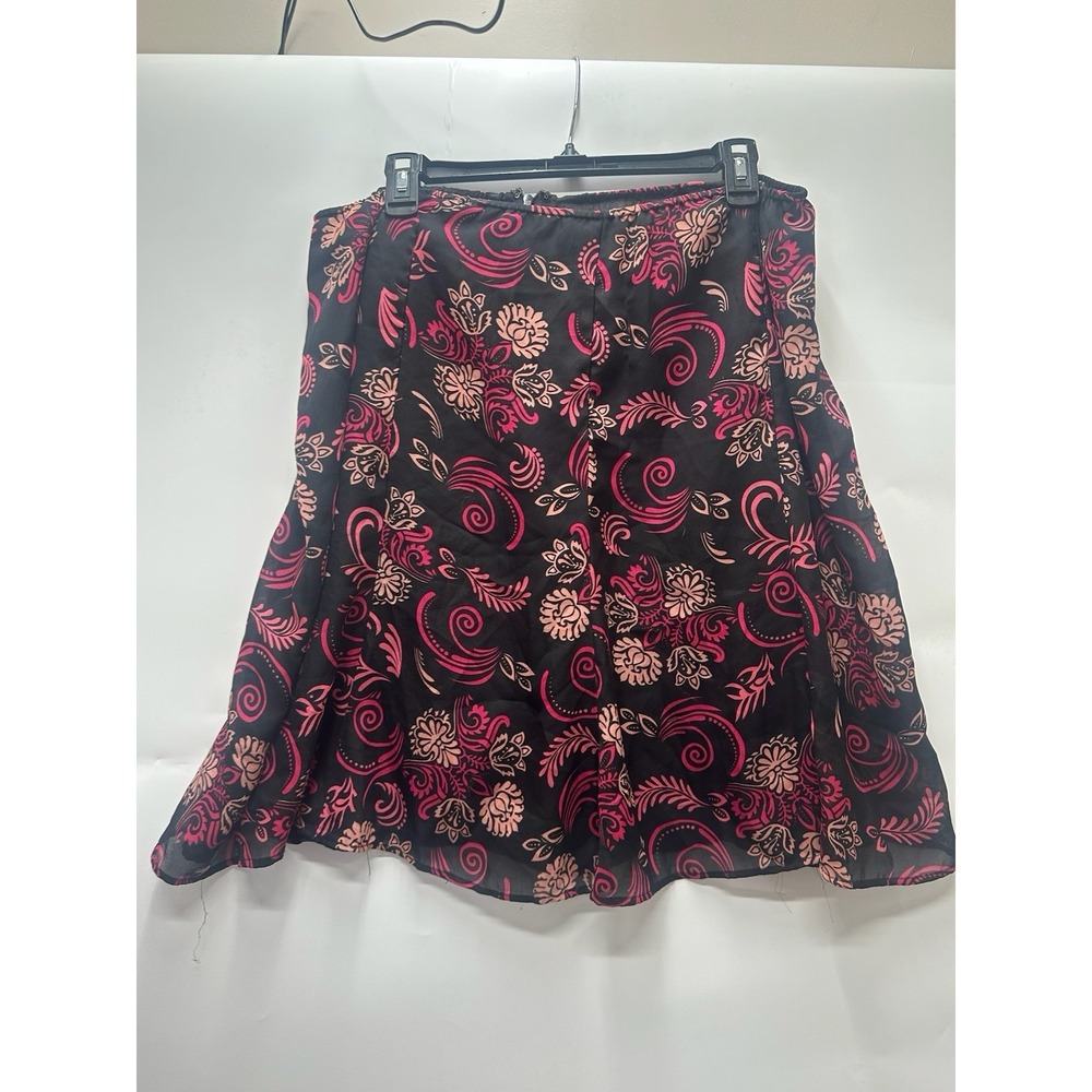 Mauve Paisley High Waisted Swim Skirt Sz‎ 18 elastic waist band Y2K